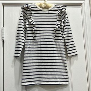 Tea Collection Girls 5 Long Sleeve Striped Dress